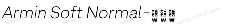 Armin Soft Normal字体转换